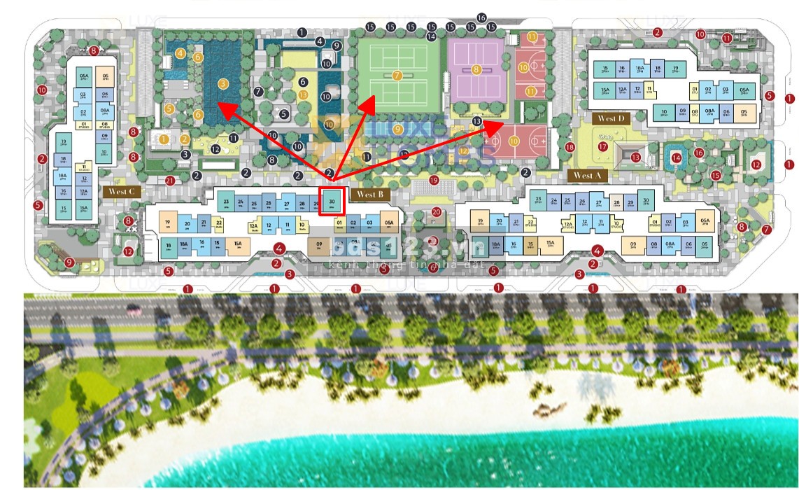 Bán căn hộ 2n+1 70m view bể bơi, nội khu Masteri West Height trung tâm Smart City giá 4.5 Tỷ