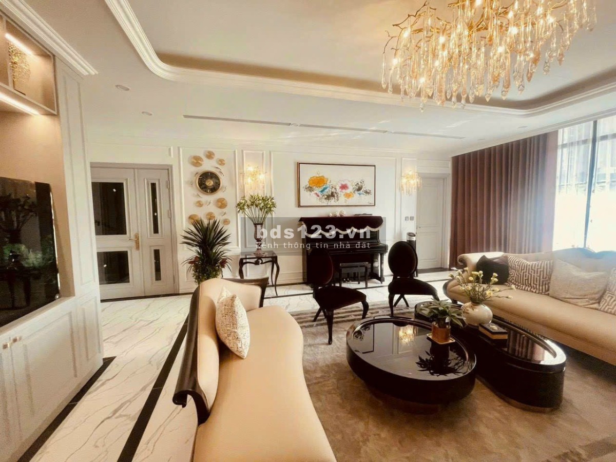 Bán biệt thự Linh Đàm, lô góc, diện tích 100m2, mặt tiền 10m, 5 tầng, tặng full nội thất nhập khẩu.