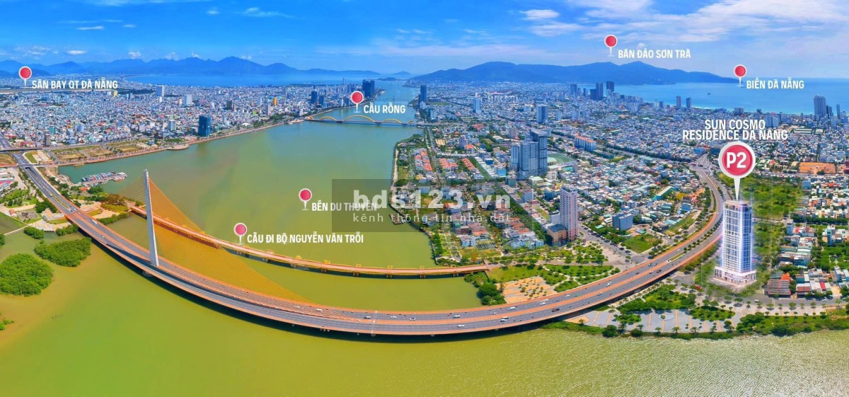 Sở hữu căn hộ cao cấp ven Sông Hàn Đà Nẵng - View biển Mỹ Khê. Chỉ từ 2.3 tỷ/ căn. Đã bao gồm VAT
