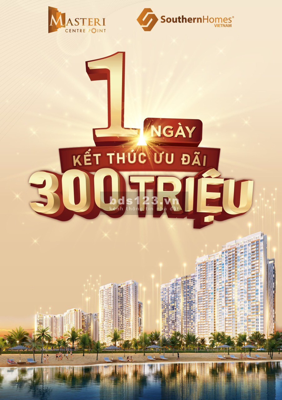 Cơ hội sở hữu căn hộ tại Masteri Centre Point, TP. Thủ Đức, giá từ 50-60 triệu đồng/m2.