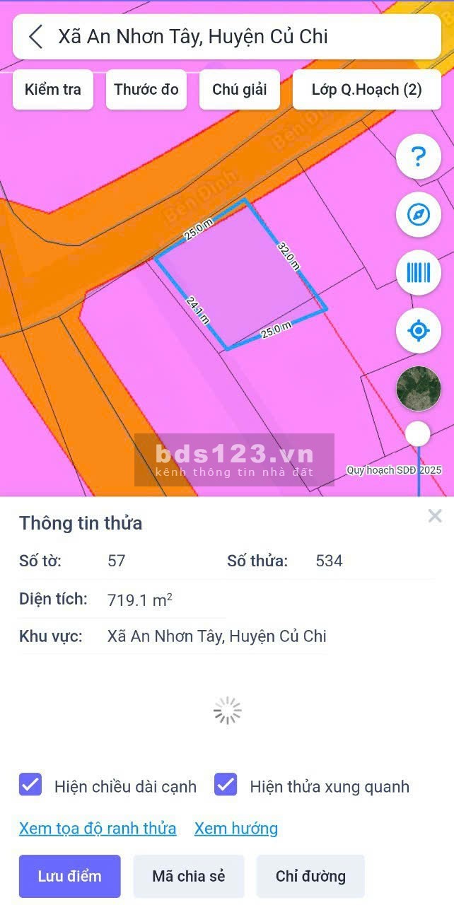 Ngộp oxi! Mặt tiền Bến Đình – An Nhơn Tây DT 719m2 full thổ Giá 4tỷ7, sổ riêng, có hỗ trợ vay NH