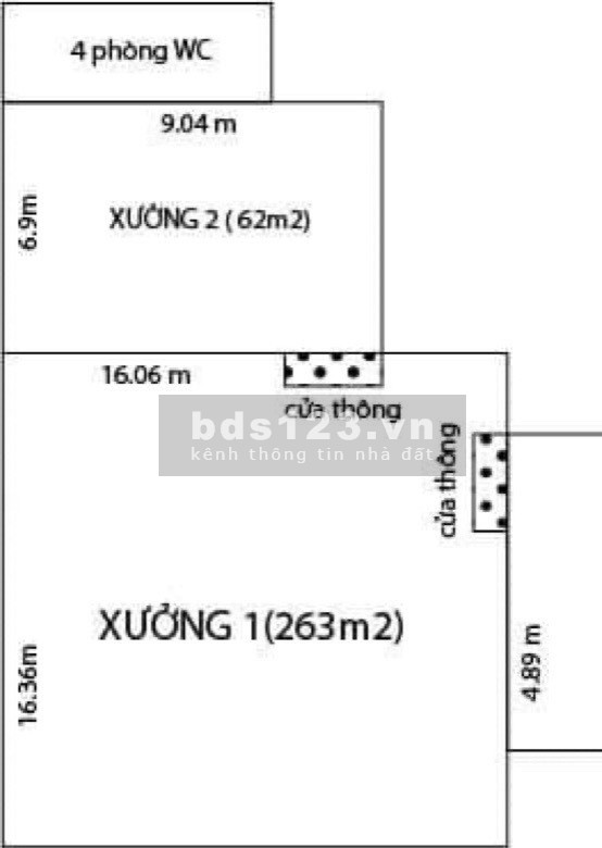 *Cho thuê kho xưởng*330m2 gần Nam Cao, Phường Tân Phú, Quận 9
