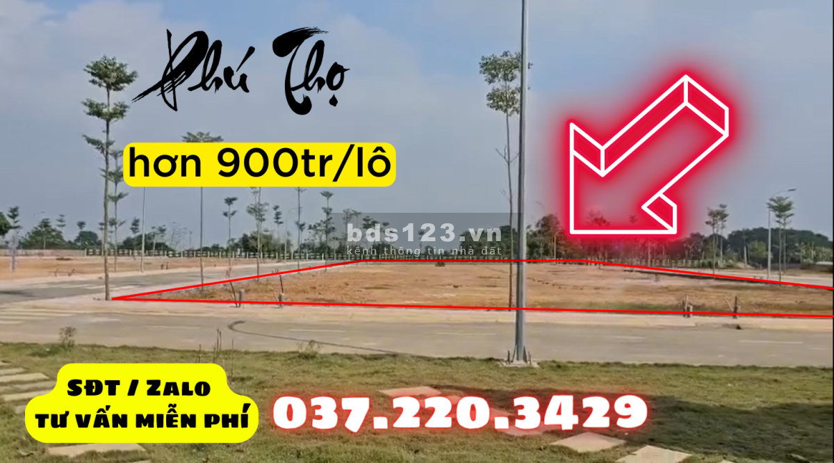 bán đất nền biệt thự ở Hưng Hóa Phú Thọ giá dưới nhỉnh 900tr