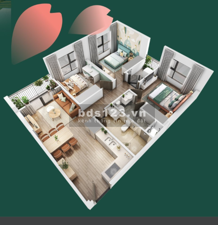 Cắt lỗ căn 3pn SA3 nguyên bản vừa nhận bàn giao. Tầng trung số đẹp hướng ĐN mát GIÁ 3,8tỷ bao phí