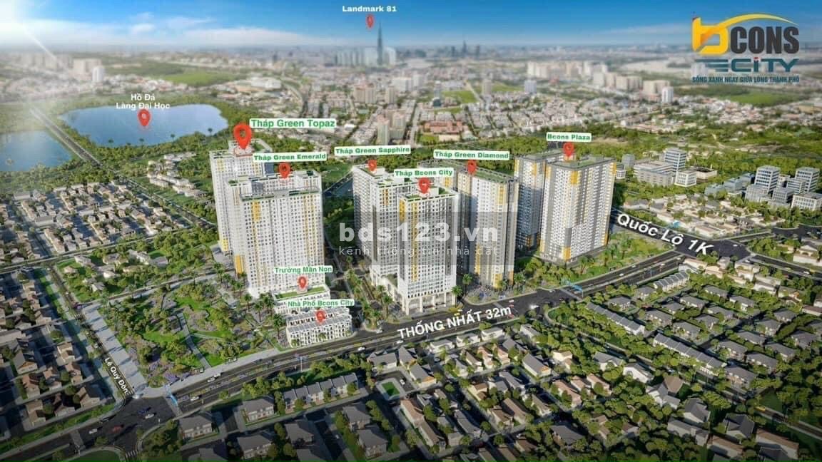 Bán căn hộ chung cư thành phố Dĩ An 1.6 tỷ 2PN2WC trả góp 0%, chiết khấu 200tr LH 0932 405 344 Nhân