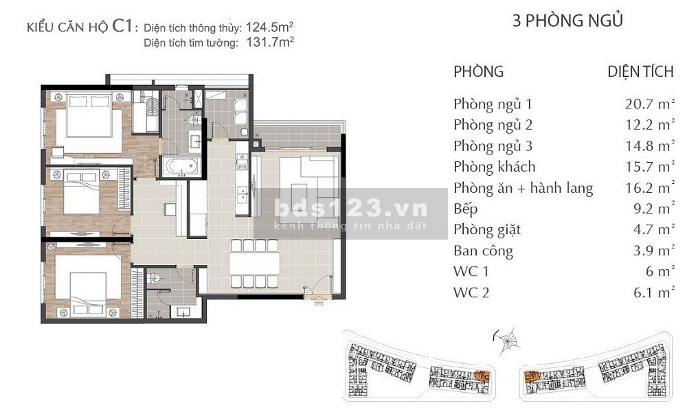 Chính chủ bán căn góc 3PN, giá 11,5 tỷ