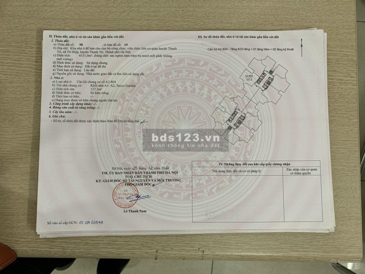Tecco Thanh Trì, chỉ hơn 3 tỷ có ngay CC 3PN, 141m, sổ lâu dài, nhận nhà ngay