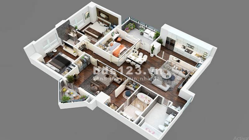 Bán CH 127m2 - 3PN +1 Tecco Garden - Giá chỉ 3.45tỷ, sổ lâu dài, nhận nhà ngay