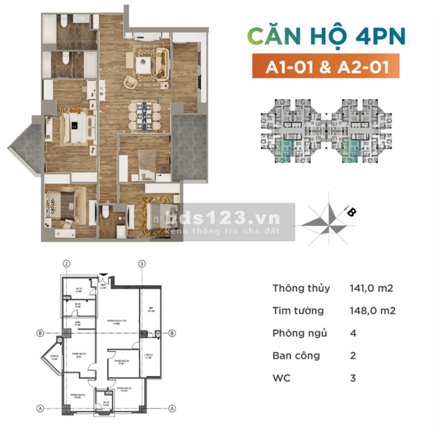 Cần bán căn hộ Tecco Garden 4PN 127m2 giá từ 27tr/m2, ở ngay, có sổ. Lh : 0985.920.037