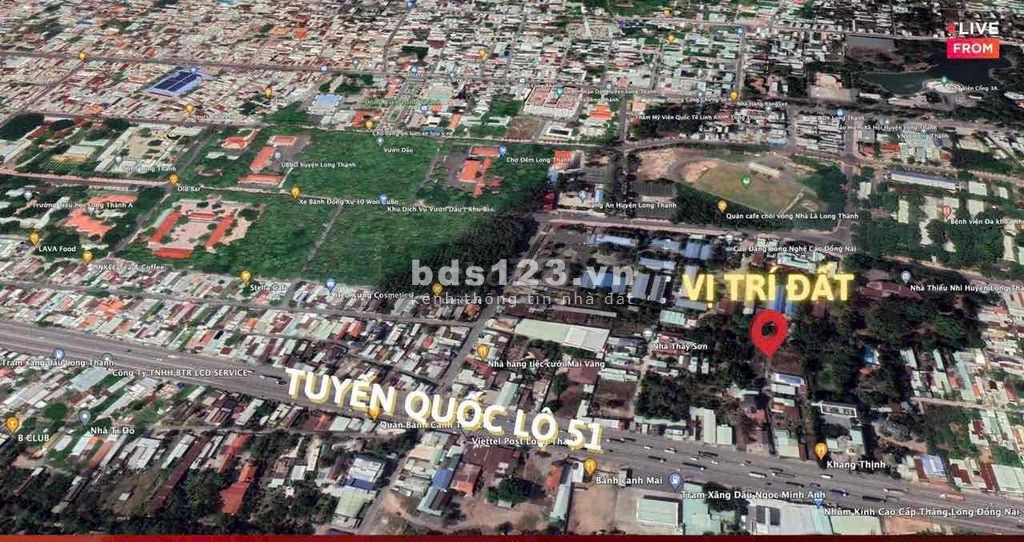 Chính chủ, cần bán nền đất ngay trung tâm Long Thành, Giá 680tr