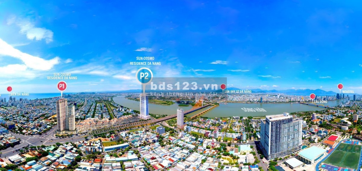 Căn hộ Sun Cosmo Residence Đà Nẵng ngay sông Hàn Đà Nẵng vốn chỉ từ 750 triệu căn 1PN 55m2