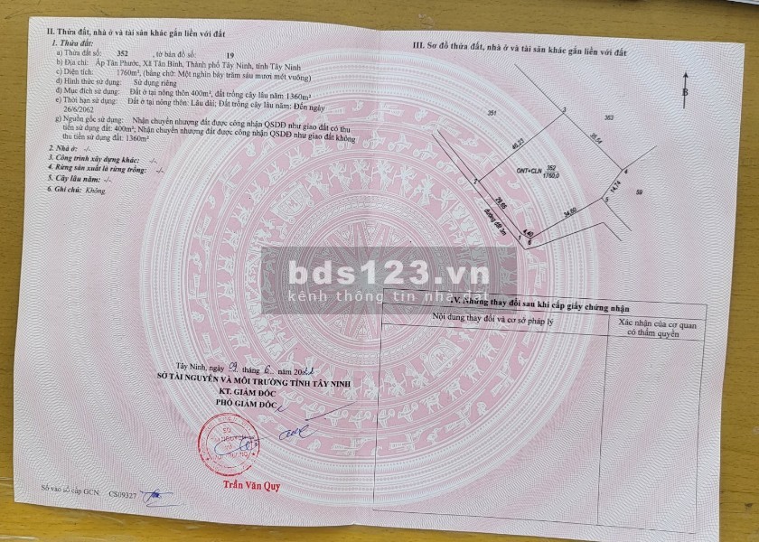 [CHÍNH CHỦ] Cần bán đất mặt tiền đường DT793 tại Tân Bình, Tây Ninh