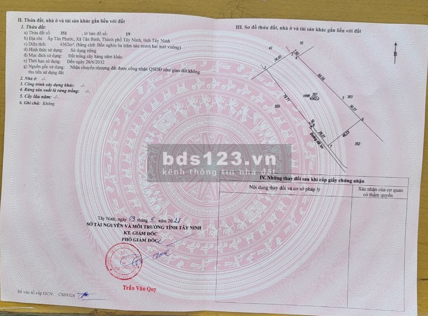 [CHÍNH CHỦ] Cần bán đất mặt tiền đường DT793 tại Tân Bình, Tây Ninh
