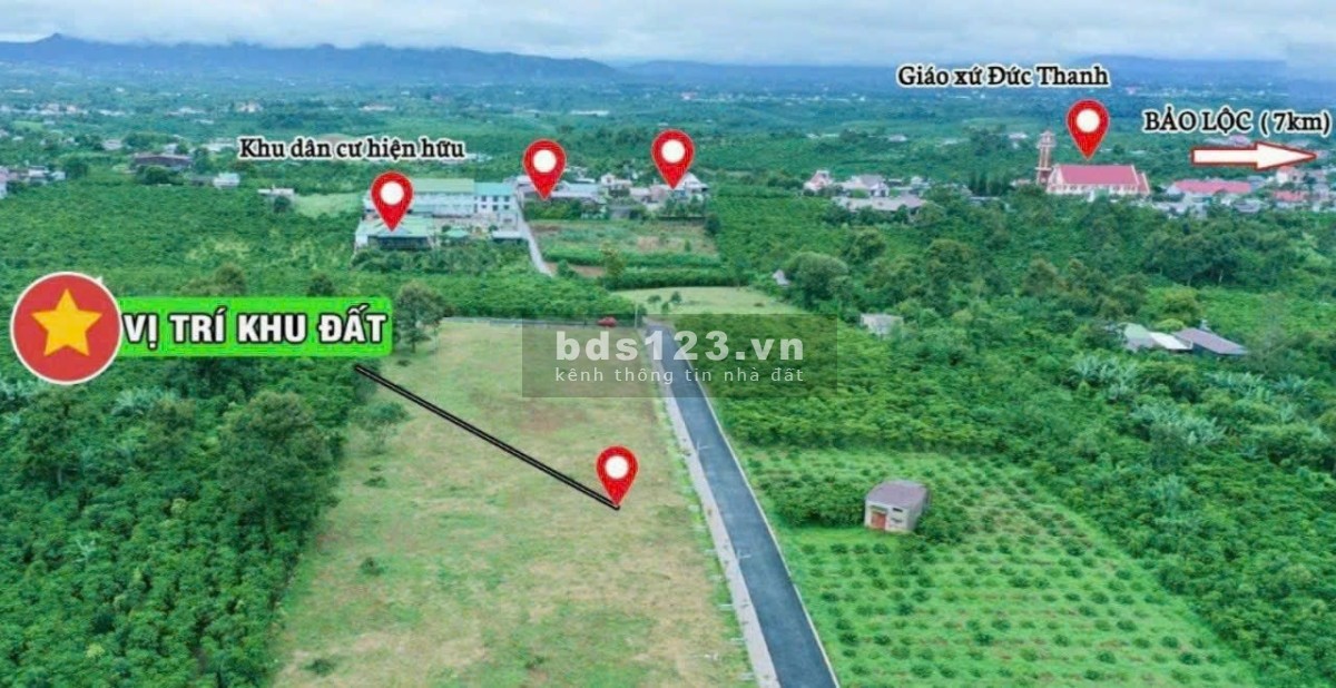 Cắt lỗ 45% - Từ 1,2 TỶ còn 666 TRIỆU Sở hữu nền đất cách TP Bảo Lộc 5km - Chỉ còn 3 nền full thổ cư