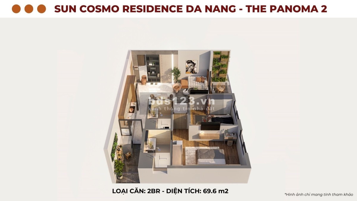 Ưu đãi đặc biệt. Bán Căn 2PN. Tầng 29 View Sông Hàn. NH hỗ trợ lãi suất lên đến 30 tháng.