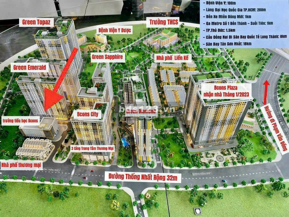 Mở bán căn hộ Bcons Làng Đại Học Thủ Đức- Tháp mặt tiền. Chỉ 1,39 tỷ/ căn ( số lượng có hạn )