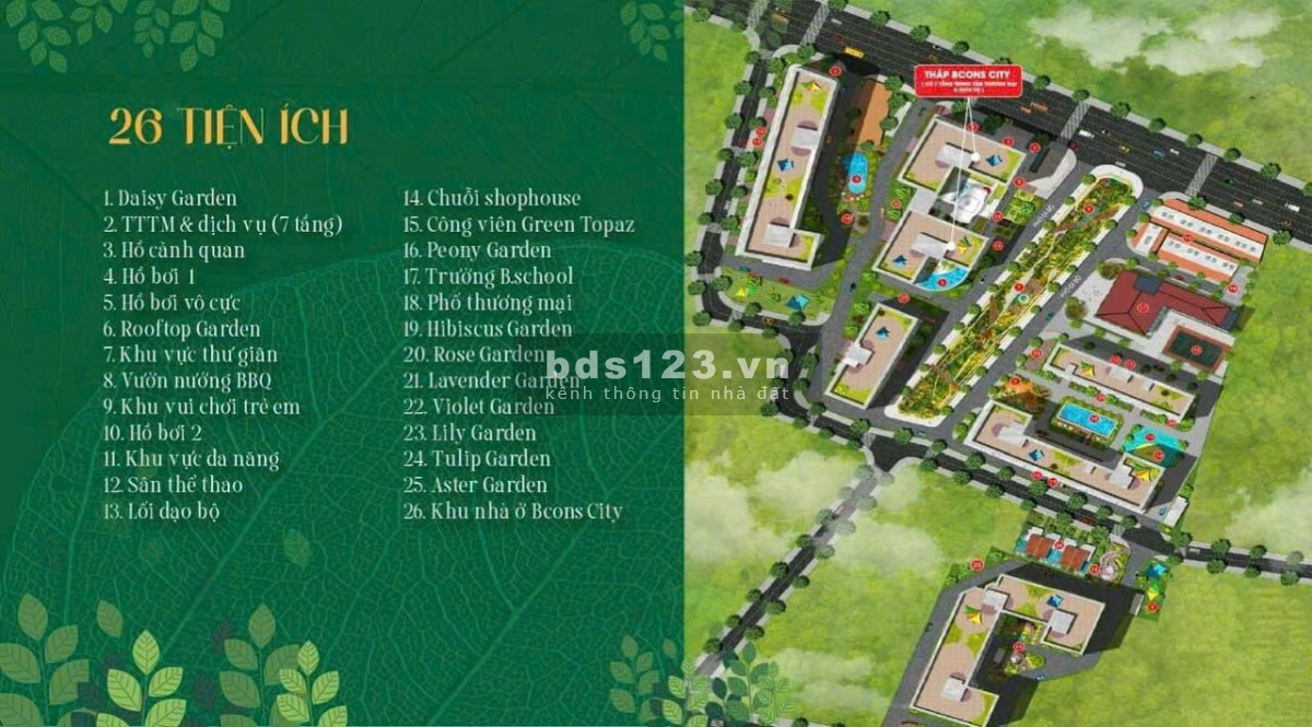 Mở bán căn hộ Bcons Làng Đại Học Thủ Đức- Tháp mặt tiền. Chỉ 1,39 tỷ/ căn ( số lượng có hạn )
