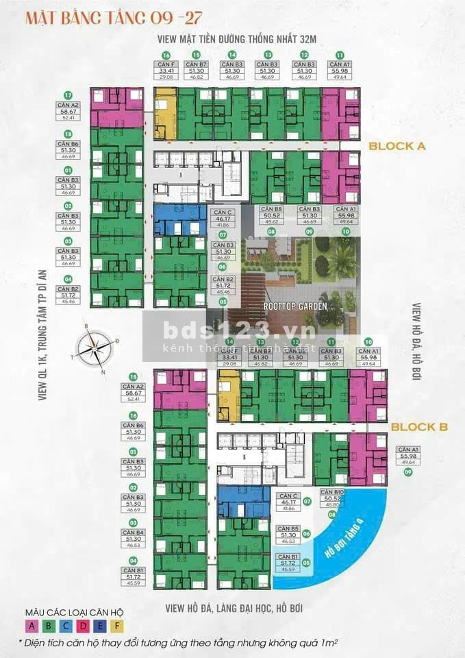 Mở bán căn hộ Bcons Làng Đại Học Thủ Đức- Tháp mặt tiền. Chỉ 1,39 tỷ/ căn ( số lượng có hạn )