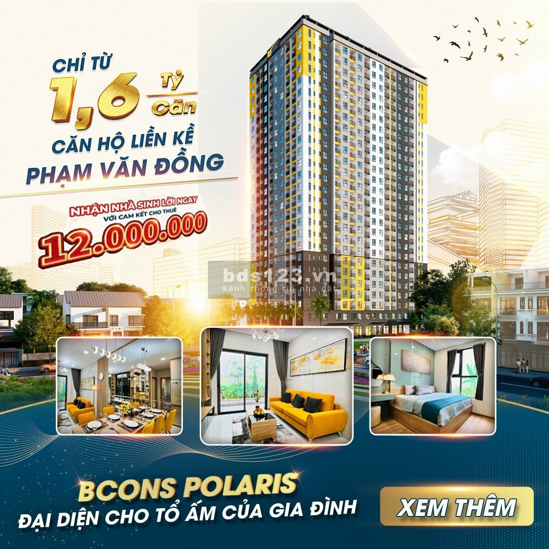 Mua CH Bcons Polaris khai xuân Giáp Thìn với 160 triệu. LS 0% đến nhận nhà. Nhận nhà 4,8%/ 12th