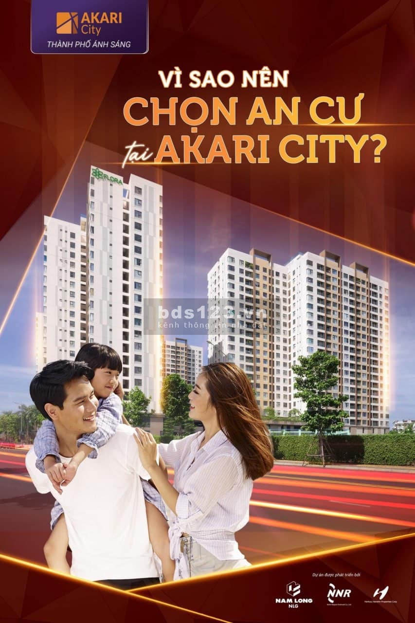 Sở hữu ngay căn hộ Akari City 2PN - giai đoạn 2 - chỉ cần thanh toán 3 đợt khoảng 700 triệu ở ngay