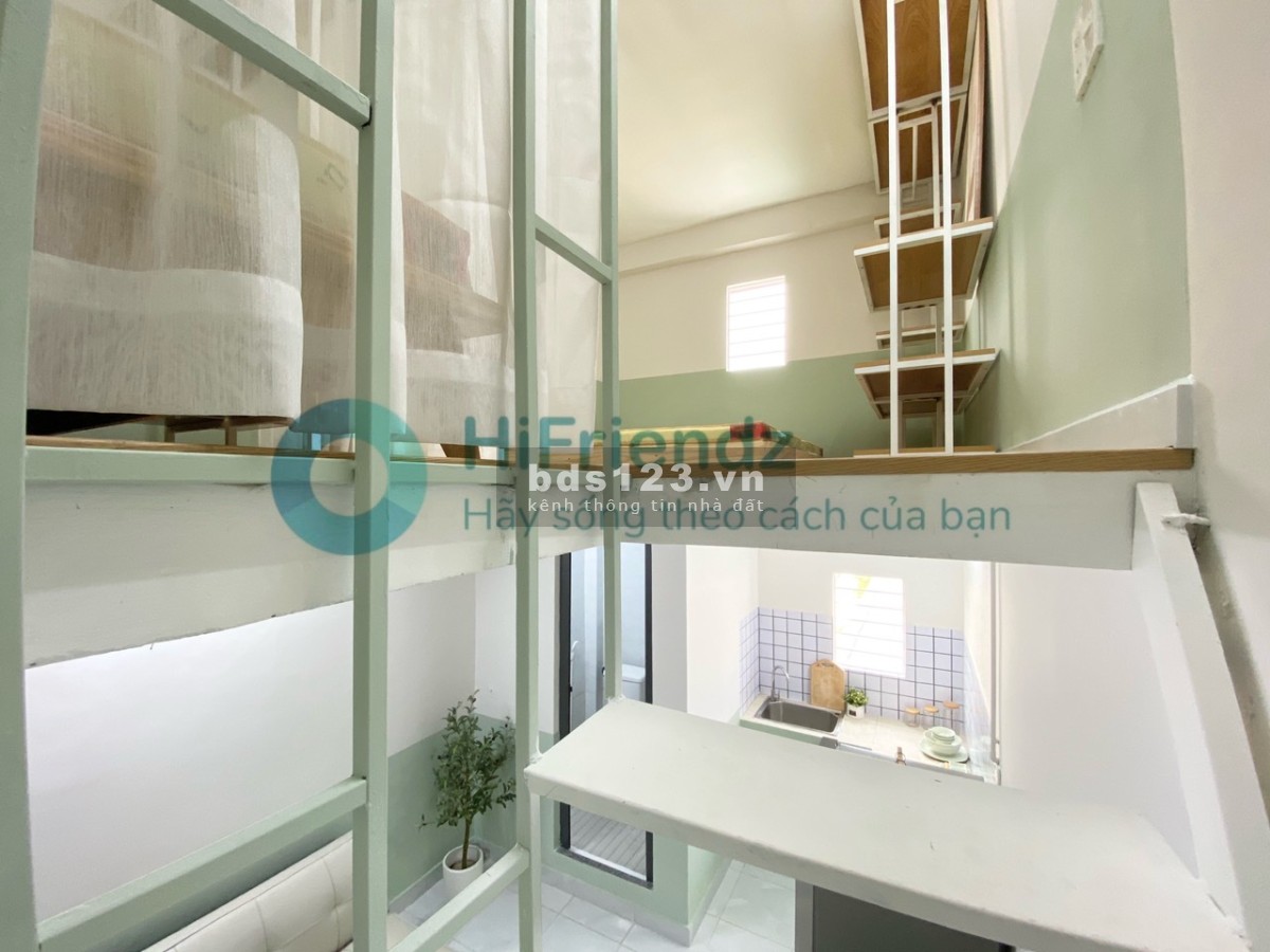 Duplex rộng 35m2 ngay Đại học FPT decor cực xinh, giờ giấc tư do