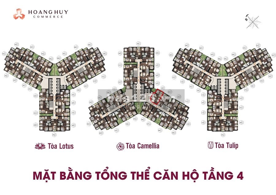 Bán căn 2 ngủ giá tốt nhất tại dự án Hoàng Huy Commerce hải phòng