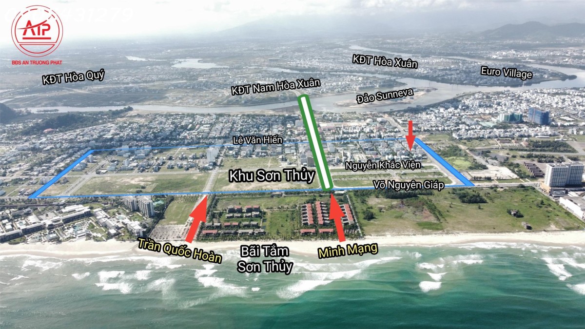 Bán đất đường Lê Văn Tâm, Đà Nẵng. Vị trí đẹp gần bãi tắm Sơn Thủy, Giá rất tốt để đầu tư