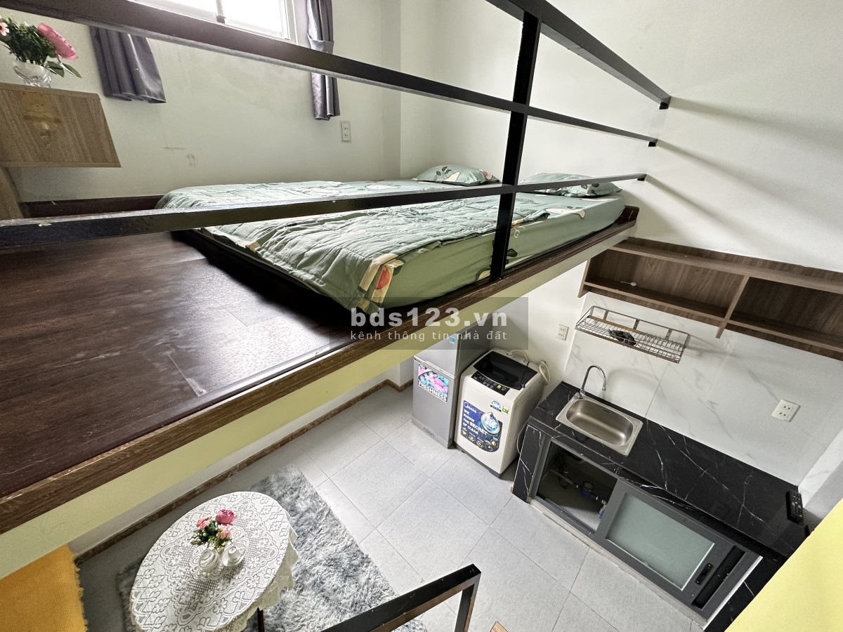 Siêu phẩm căn hộ dịch vụ cho thuê full NT - Gác cao 1m8, đầy đủ tiện nghi. Giá siêu sale cuối năm