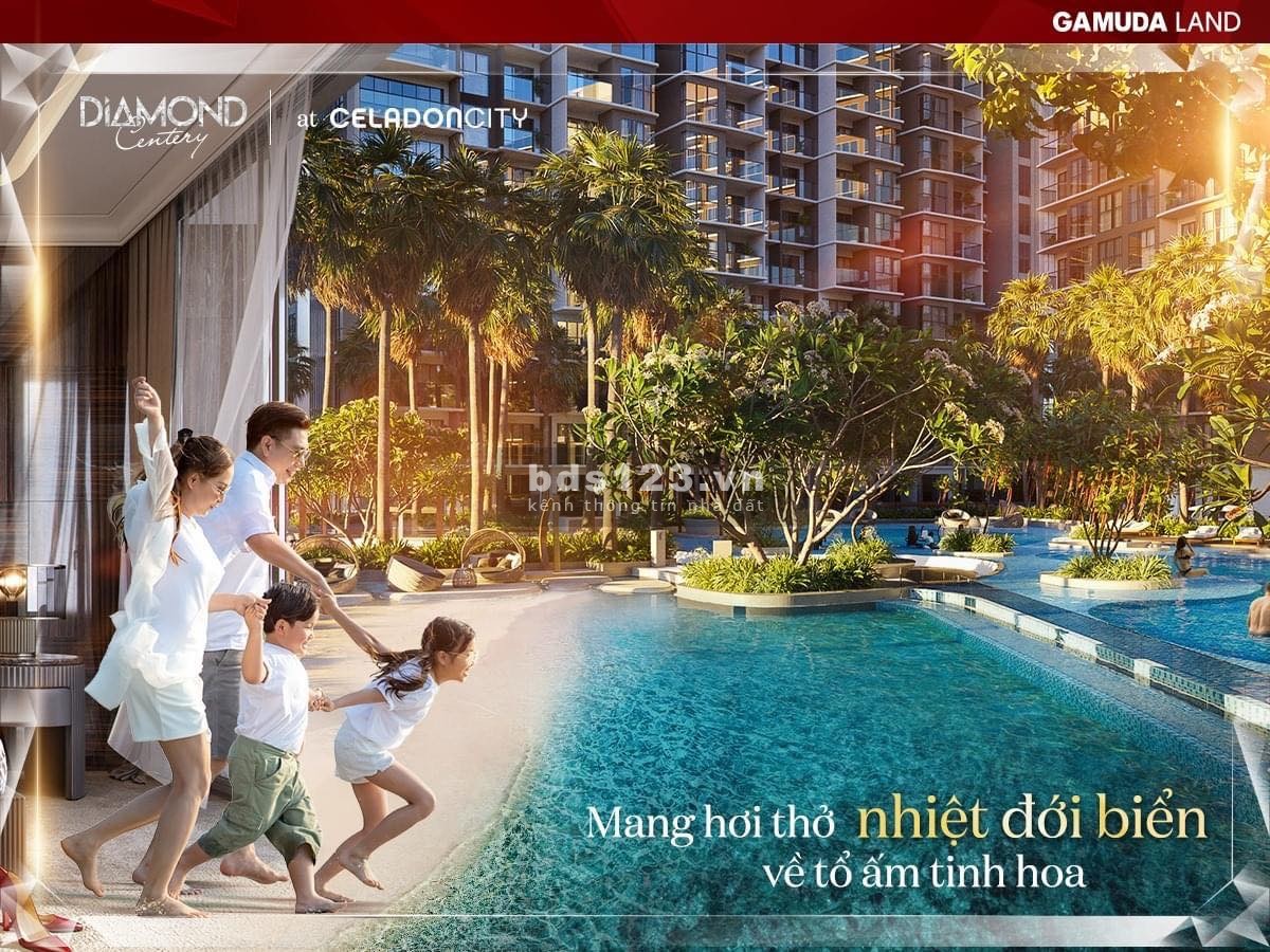 Căn hộ trệt 3 phòng ngủ Centery Celadon-View biển,giá gốc CĐT,Chỉ TT 15% ký HĐMB,đầu 2024 nhận nhà.