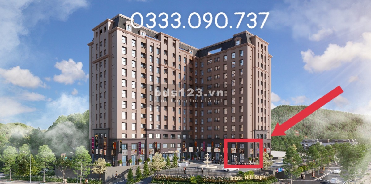 Bán lô shop chân đến 2 mặt tiền đầu tiên tại trung tâm Sapa nơi phát triển du lịch quanh năm