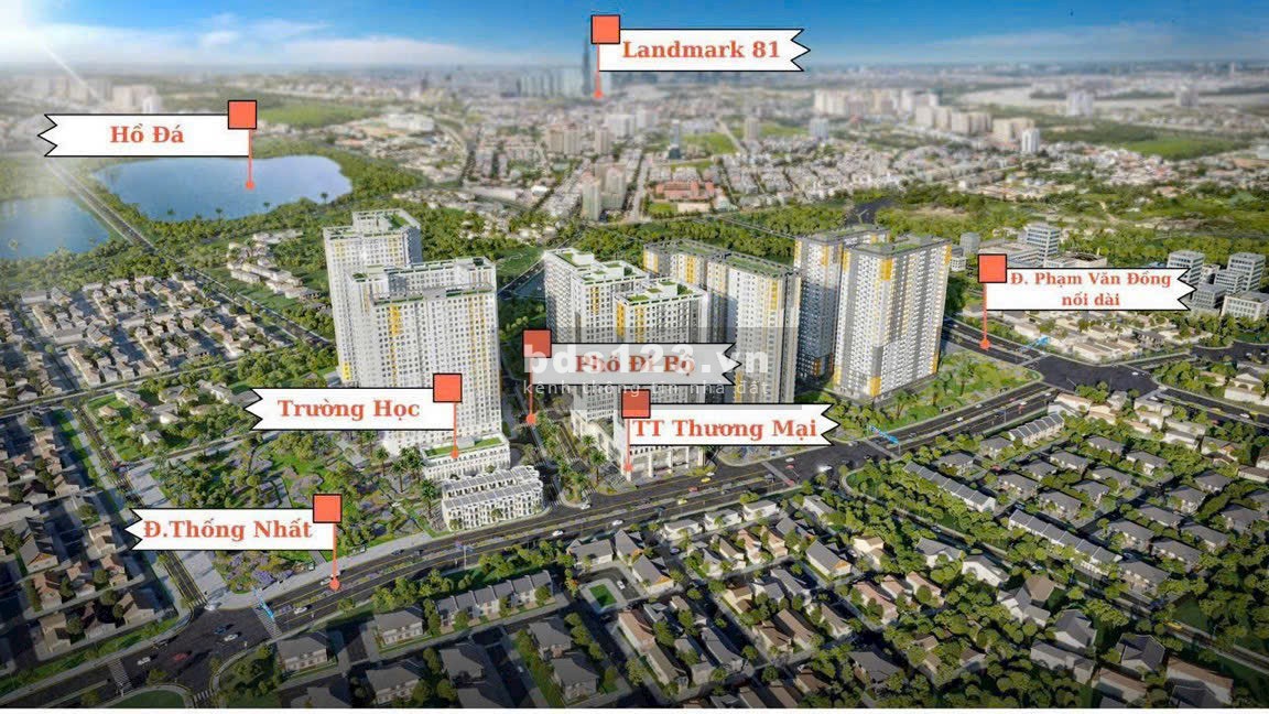 Căn hộ 2pn2wc tại Khu phức hợp Bcons City 1ty659 (đã VAT) nhận ngay chính sách trả tiền thuê 240 tr