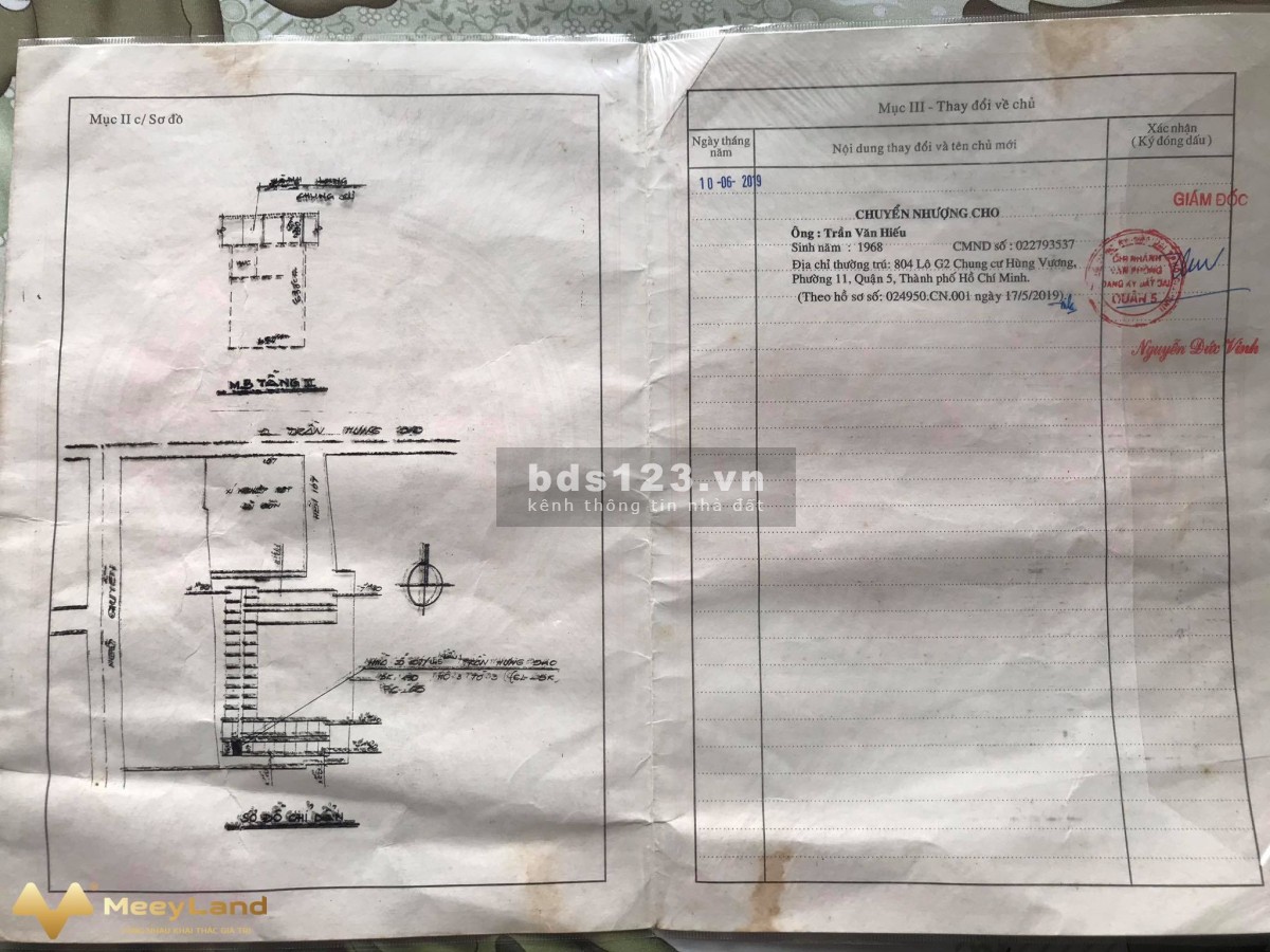 Chính chủ bán nhà lầu 1 quận 5 (căn góc)