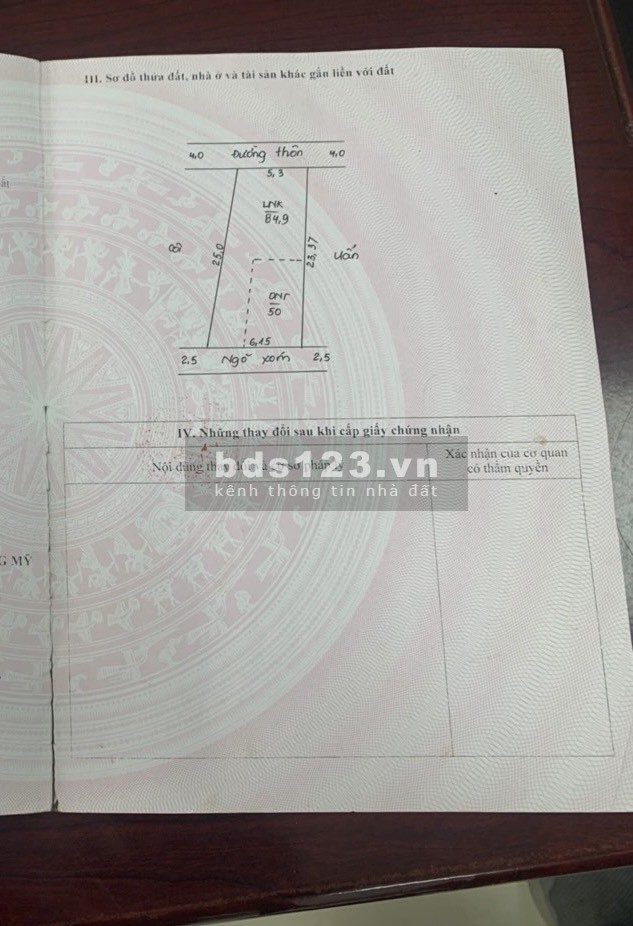 Bán 135m đất ở + Vườn tại Hoàng Văn Thụ - Chương Mỹ - HN Giá rẻ
