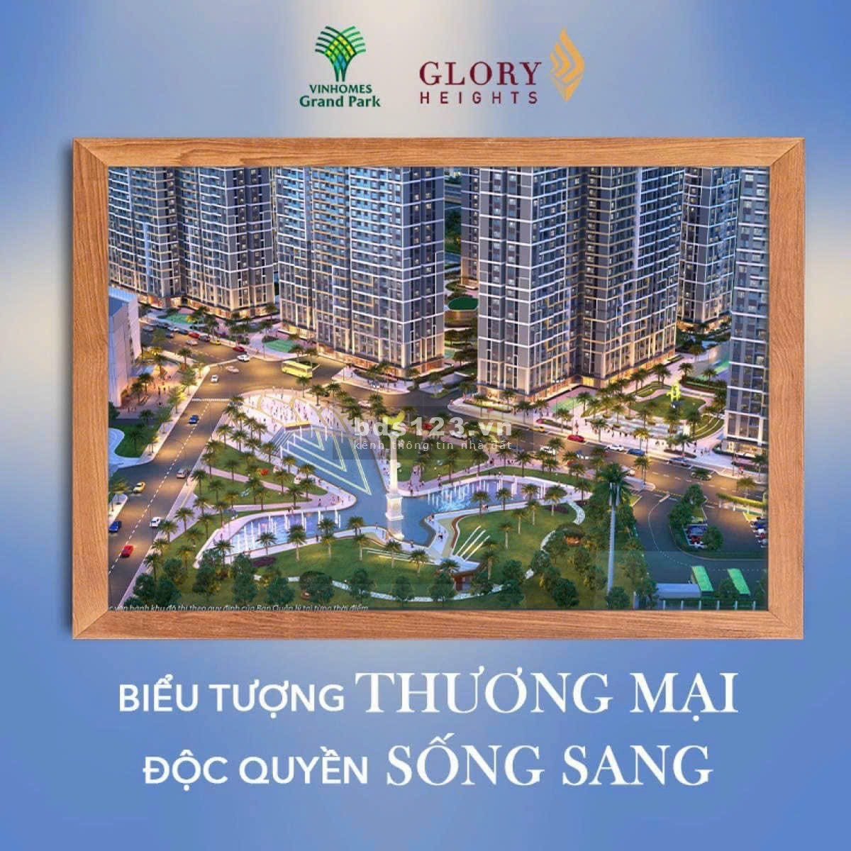 Bán căn hộ Glory Heights cạnh Vincom lớn nhất miền nam chỉ 4,7 tỷ