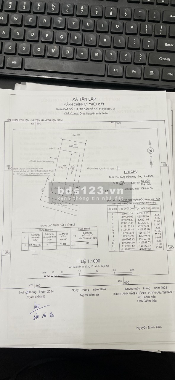 Bán đất bám ql1a giá rẻ kịch sàn Hàm Thuận Nam Bình Thuận