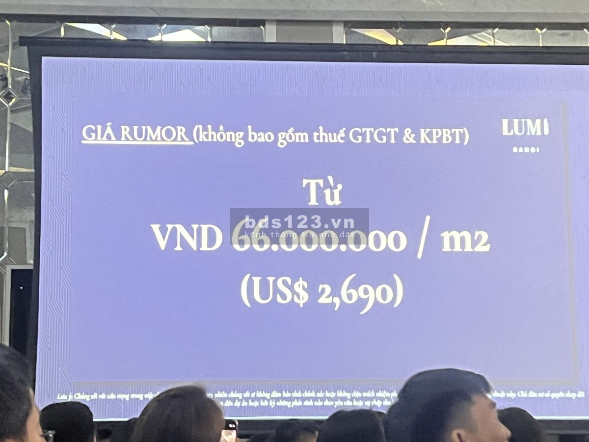Đặt chỗ ngay - Căn góc đẹp 1PN - 4PN để ở tại Lumi Hà Nội - CĐT Capitaland - Tặng ngay 100 triệu