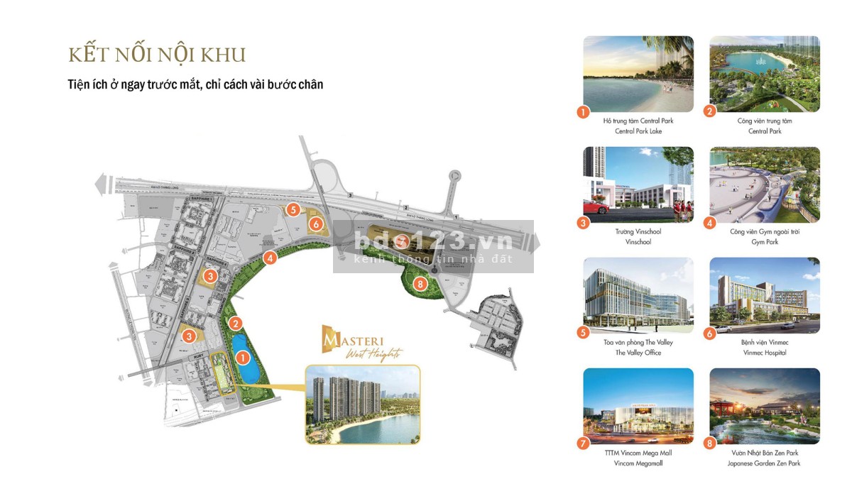 Bán căn hộ chung cư Masteri West Height 3PN, 81.6m2 giá 5.1 tỷ đồng