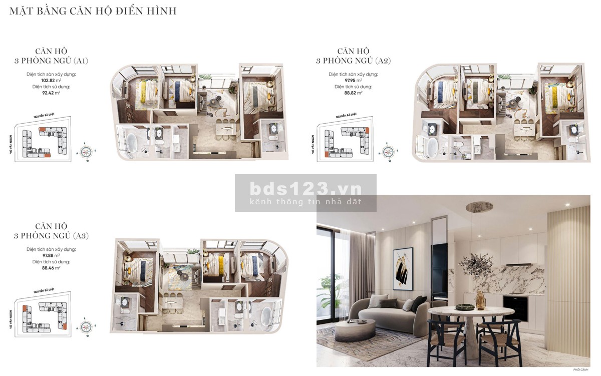 Bán căn hộ 3PN King Crown Infinity mức giá ưu đãi chỉ 9 tỷ đồng với diện tích 98m2
