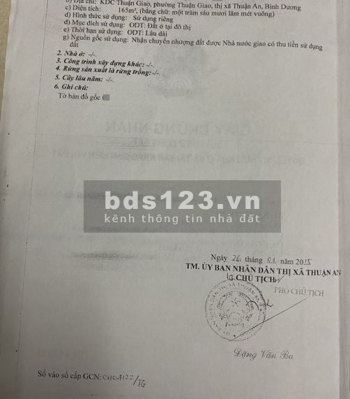 Bán dãy trọ Thuận An 165m2 vị trí ngay KDC Thuận Giao, thu nhập 12tr/th