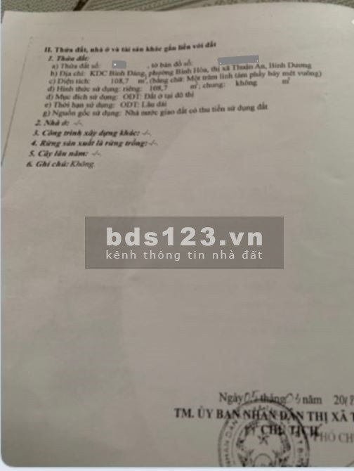 Bán dãy trọ 3.2 tỷ đồng ngay khu công nghiệp Bình Đáng diện tích 108m2