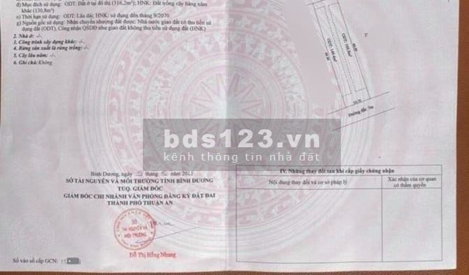 Bán 2 dãy trọ hoàn toàn mới diện tích 447m2 giá 6.5 tỷ đồng Thuận An, Bình Dương