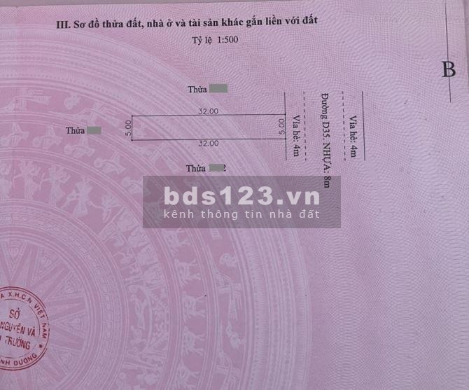 Bán dãy trọ 5x32m thổ cư 100% hỗ trợ vay NH giá chỉ từ 32.5 triệu/m2 LH 090681xxxx