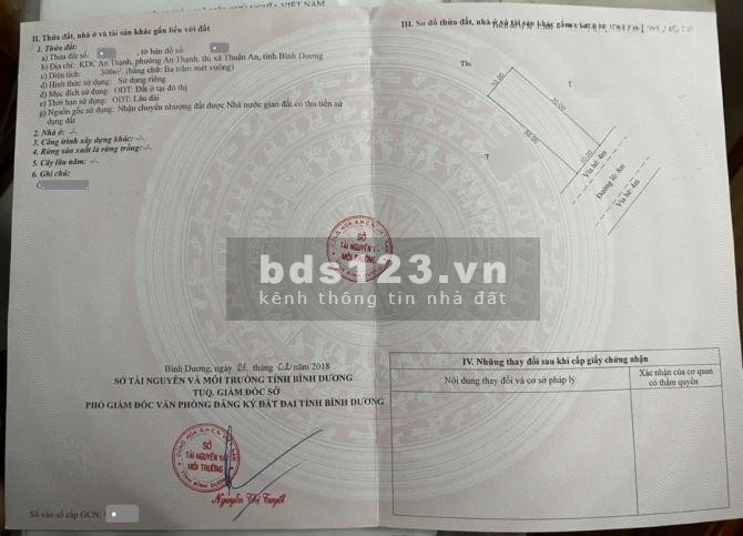 Bán dãy trọ 10x30m full thổ cư tại An Thạnh Bình Dương cắt lỗ 200tr chỉ còn 6.x tỷ