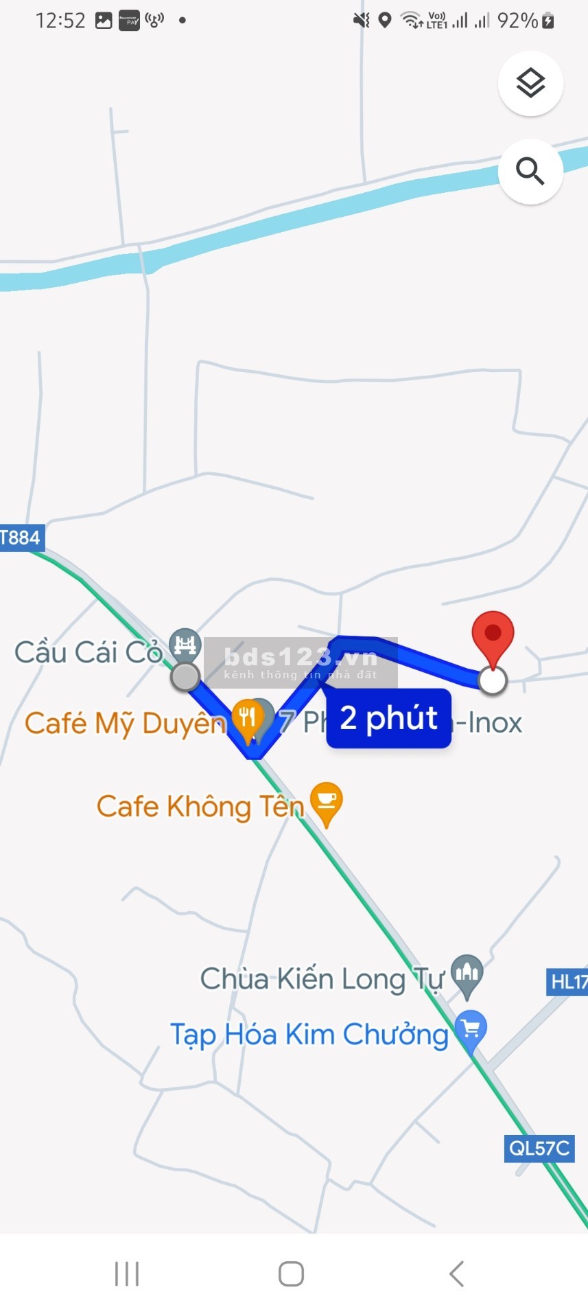 Bán gấp lô đất ở 1300m2. Xã Quới Thành, huyện Châu Thành, tỉnh Bến Tre.