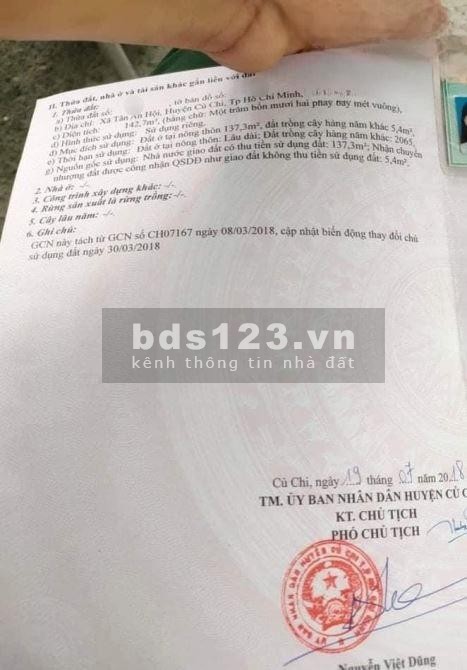 Bán gấp dãy trọ 5x28m, 6 phòng, nằm ngay KCN Tây Bắc, Tân An, Củ Chi, giá chỉ 755 triệu