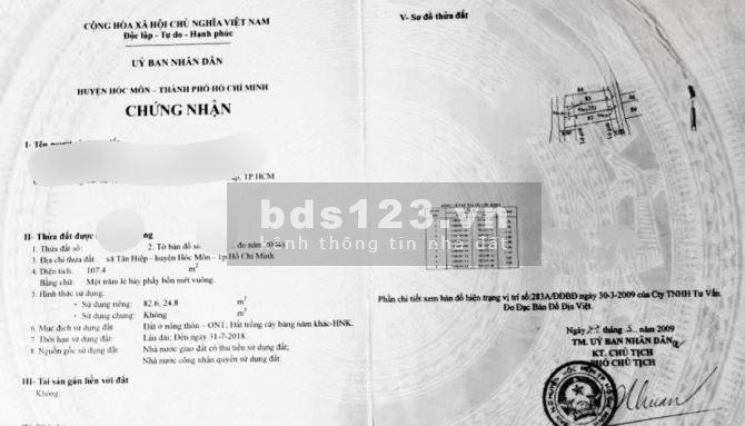 Bán gấp dãy trọ 107m2, 4 phòng, hẻm bê tông 4m tại Tân Hiệp Hóc Môn LH 0377663994