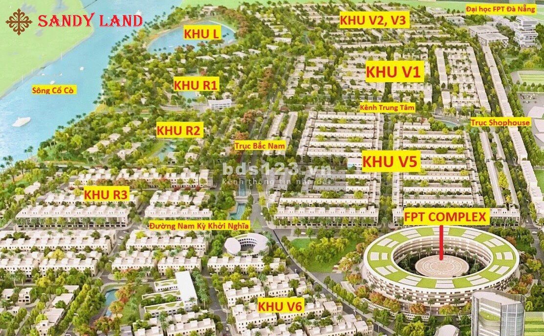 Bán lô đất 144m2 khu FPT City Đà Nẵng, sạch đẹp hướng Nam - giá rẻ