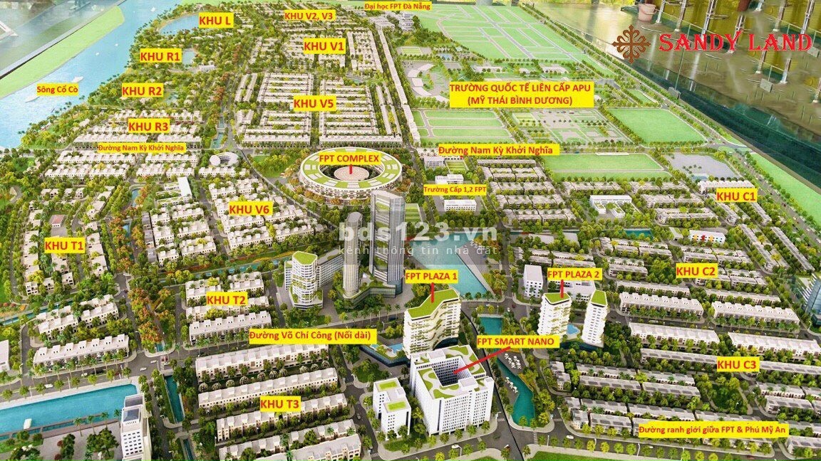 Bán lô đất 144m2 khu FPT City Đà Nẵng, sạch đẹp hướng Nam - giá rẻ