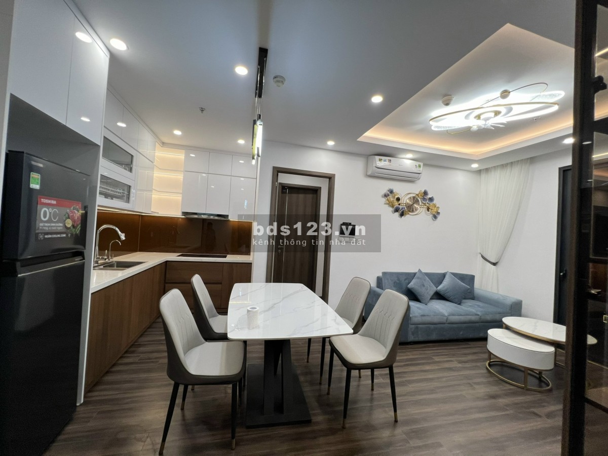 Cho thuê căn 2 ngủ, 2 vệ sinh full đồ đẹp Hoàng Huy Commerce đã xong nội thất, chỉ việc vào ở