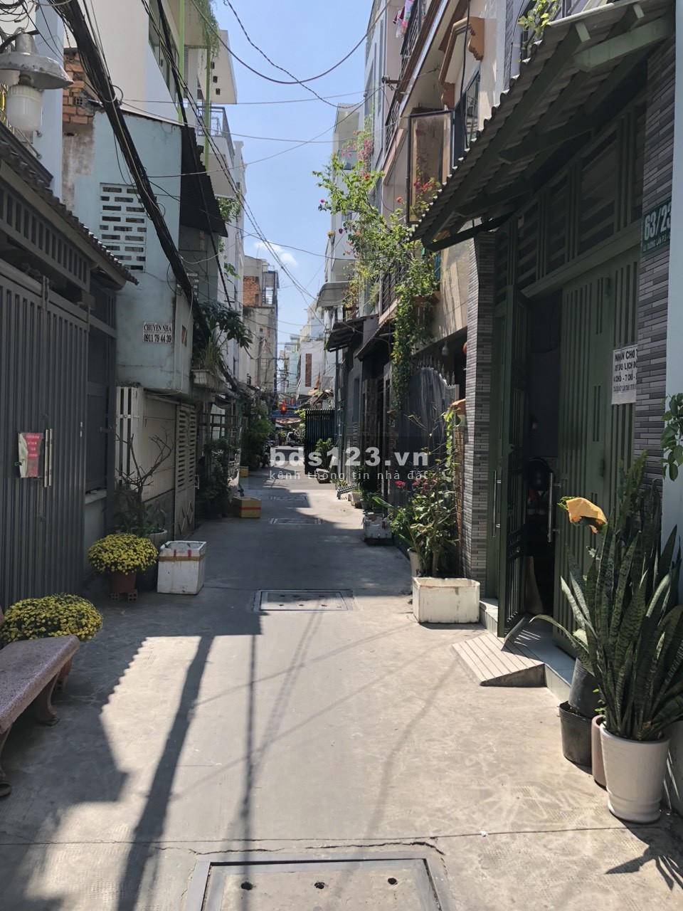 Cần cho thuê Nhà Hẻm 63 Âu Dương Lân, phường 2 Quận 8, Dt: 3x10, Dt: 80m2, 2PN, giá: 10 tr/th